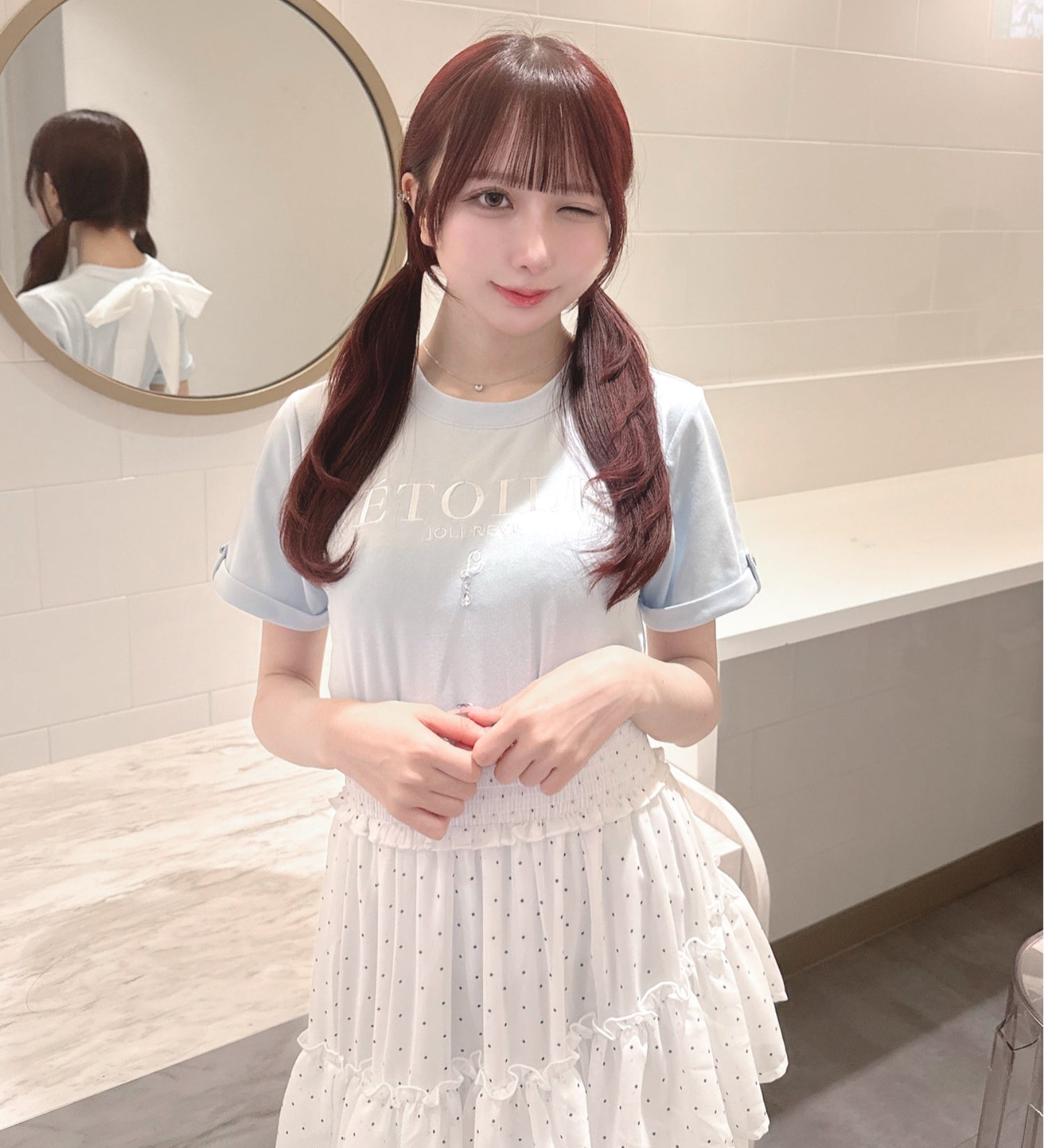 【予約商品 5月上旬発送】バックリボンTシャツ