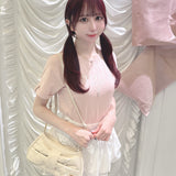 【予約商品 5月上旬発送】バックリボンTシャツ