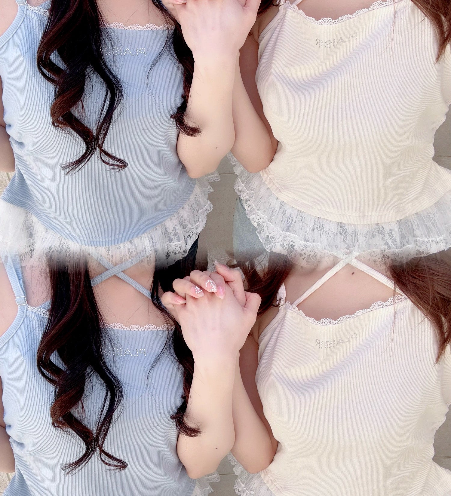 ビジュロゴフリルキャミソール
