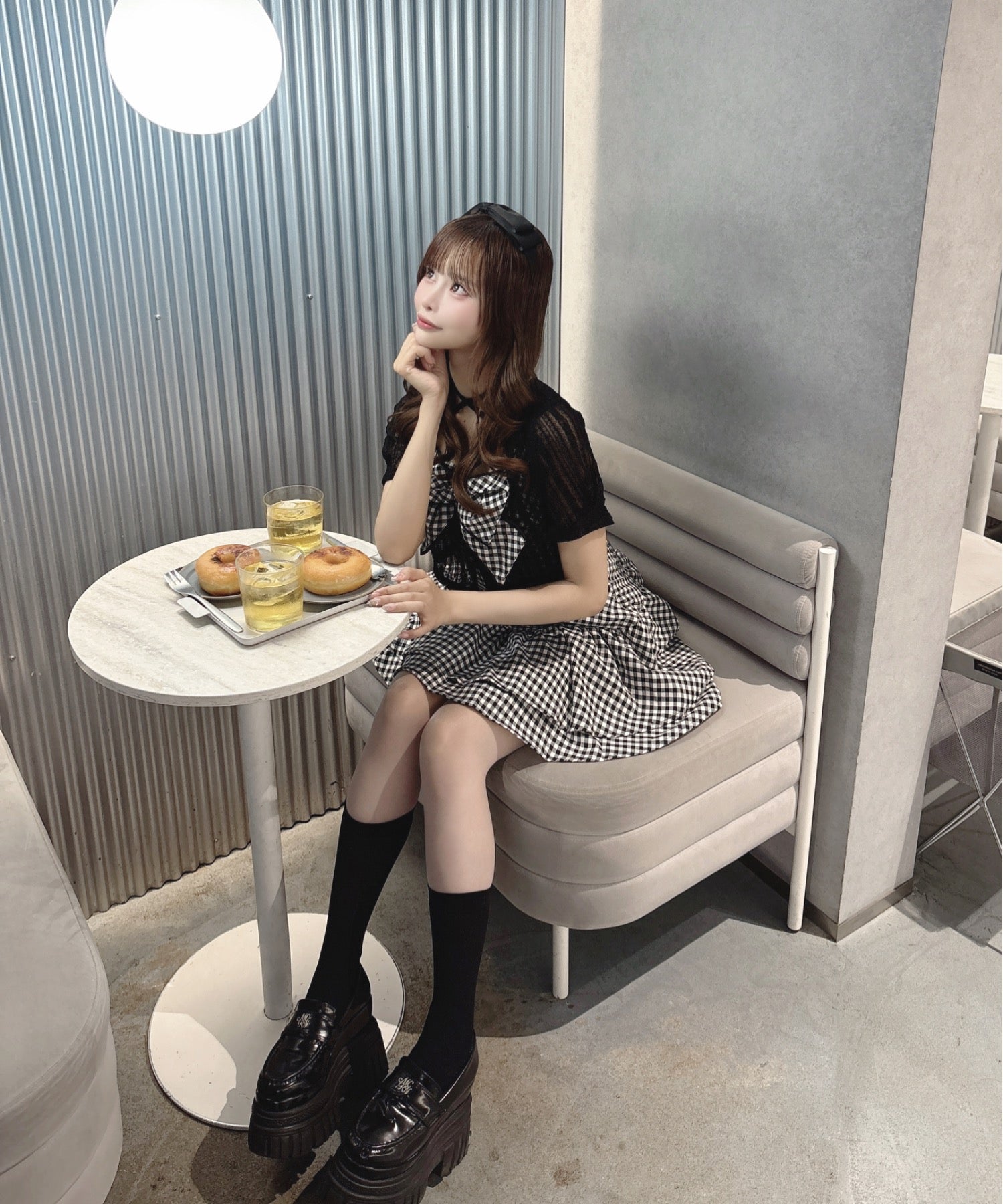 半袖リボンアンサンブルワンピース – PARK by one way（パークバイ