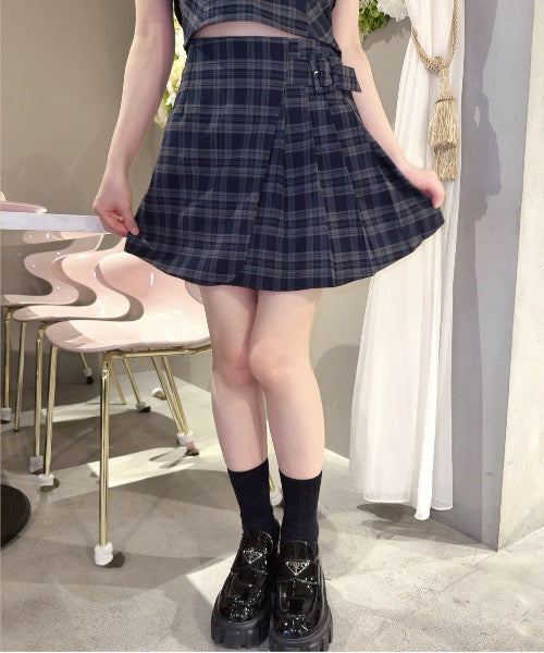 【SET UP対応♡】サイドベルトラップスカート