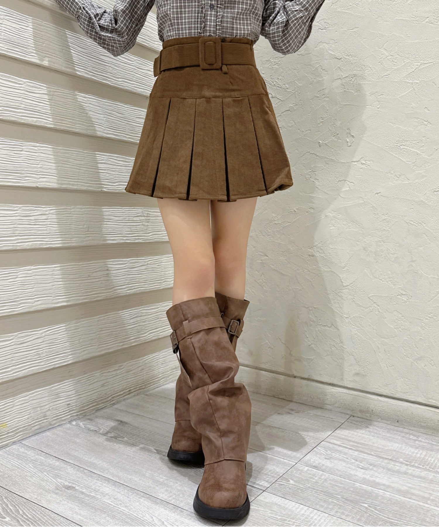 【8月28日(金)発売スタート】太ベルトプリーツスカート