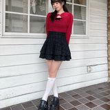 ボレロレイヤードニット