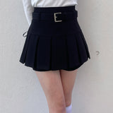 【abcボトムス10％割♡】ベルト付きスカパン