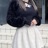 ボレロレイヤードニット