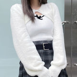 ボレロレイヤードニット