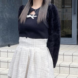 ボレロレイヤードニット