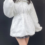 ウエスト絞りファージャケット