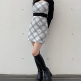 ジャガードバックリボンワンピース