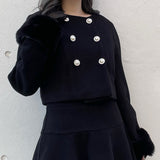 【セットアップ対応アイテム】 ファー付ノーカラージャケット