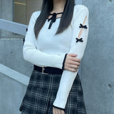 スリットリボンスリーブトップス