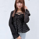 【一部予約商品】ローズペプラムキャミ