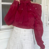 【予約商品 12月中旬発送】
ビジュオフショルニット