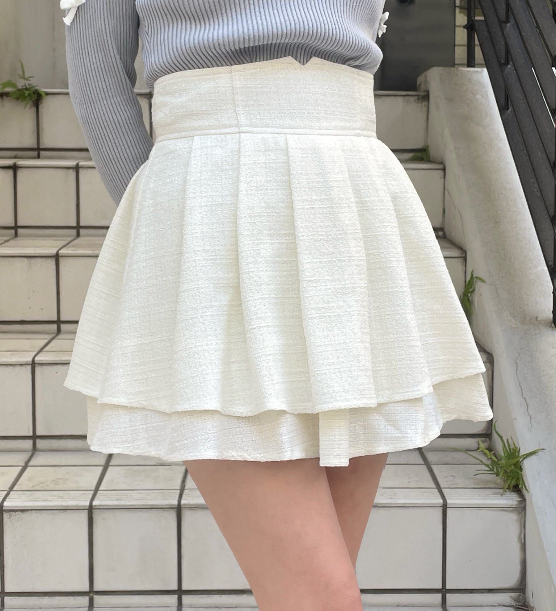 ダブルフレアスカート