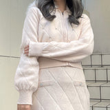 【セットアップ対応アイテム】 キルティングニットパーカー