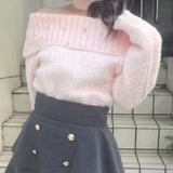 【予約商品 12月中旬発送】
ビジュオフショルニット