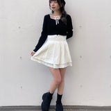 スリットリボンスリーブトップス