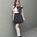 スクエアビックリボントップス