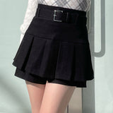 ベルト付きスカパン