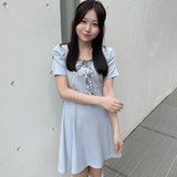 【予約商品　4月上旬発送予定】パイピングリボンワンピース