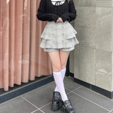 レイヤードケーブルニット