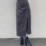 ギャザースリットスカート