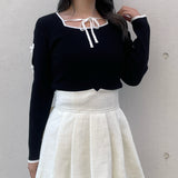 スリットリボンスリーブトップス