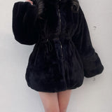 ウエスト絞りファージャケット