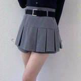 【abcボトムス10％割♡】ベルト付きスカパン