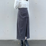 ギャザースリットスカート