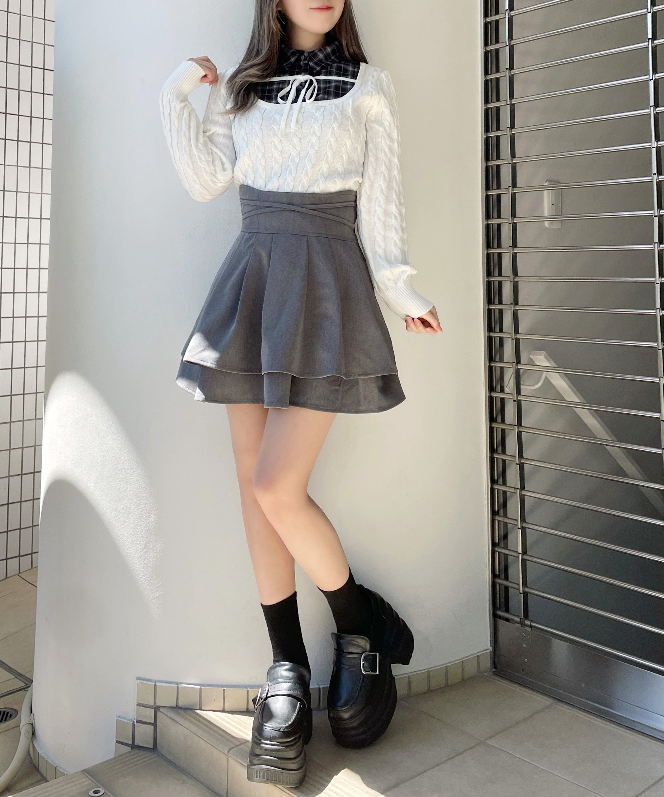 予約商品 9月中旬お届け】レイヤードケーブルニット – PARK by