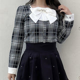 リボンレイヤードトップス