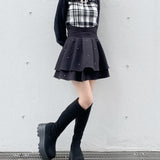 フロントアキリボンニット