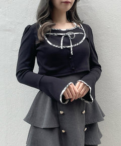 ボレロレイヤードトップス