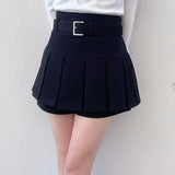 【abcボトムス10％割♡】ベルト付きスカパン