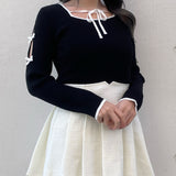 スリットリボンスリーブトップス