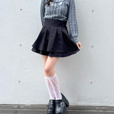 【abcボトムス10％割♡】ダブルフレアスカート