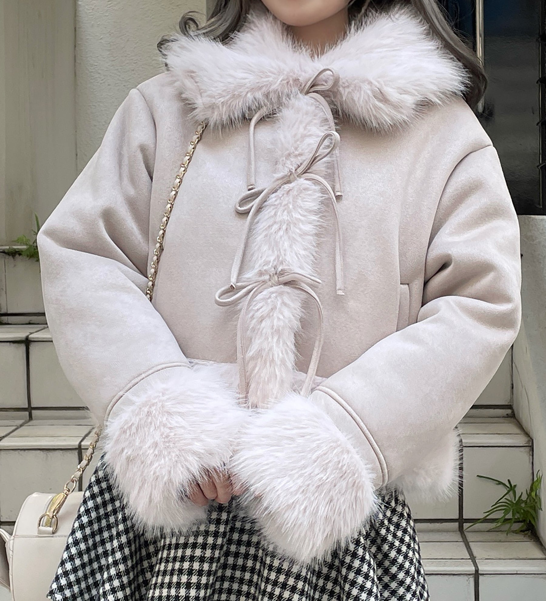 リボンムートンジャケット