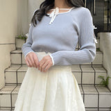 スリットリボンスリーブトップス