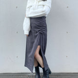 ギャザースリットスカート