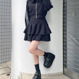 タックティアードスカート