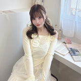 長袖アシメドロストカットソー