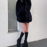 ウエスト絞りファージャケット