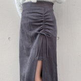 ギャザースリットスカート