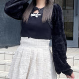 ボレロレイヤードニット