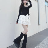 長袖アシメドロストカットソー