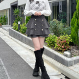 フロントアキリボンニット