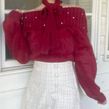 【予約商品 12月中旬発送】
ビジュオフショルニット