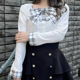 リボンレイヤードトップス