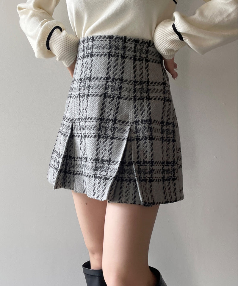 値下げ titty&co ギンガムチェックミニスカート Sサイズ - スカート